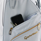 TaylorMade Kalea Gold Ladies Cart Bag - Grey/White