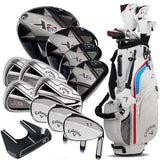 Callaway XR 26 13-Piece Stand Bag Package Set - Steel - Blue/Red