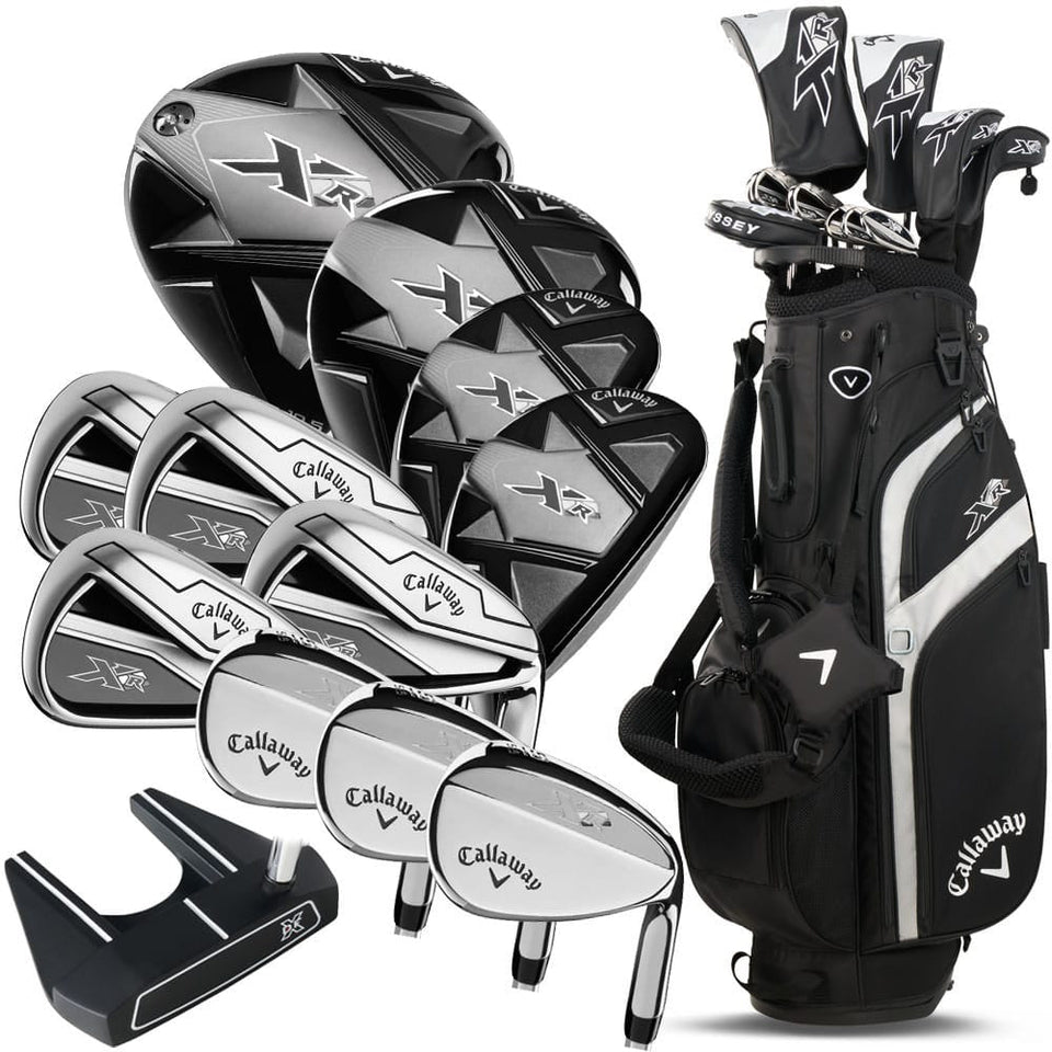 Callaway XR 26 13-Piece Stand Bag Package Set - Steel - Black/Silver